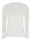 Eleventy White Crewneck T-shirt In Multicolor