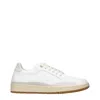 Eleventy White Leather Sneakers In Multi