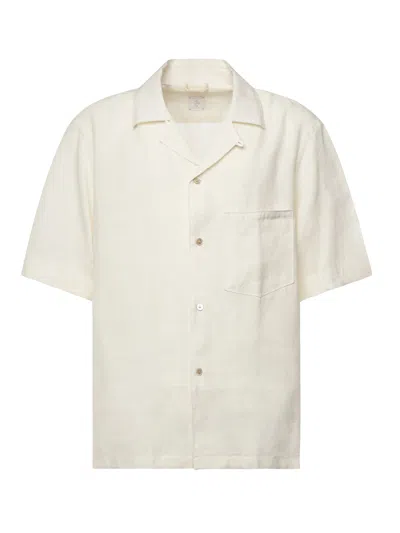 Eleventy White Linen Blend Shirt