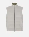 Eleventy White Linen Gilet With Pockets