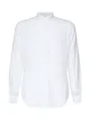 Eleventy Linen Mandarin Collar Shirt