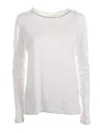 Eleventy Long-sleeved T-shirt In White