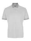 Eleventy White Polo Shirt With Classic Collar In And Front Button Closure In Cotton Man In White