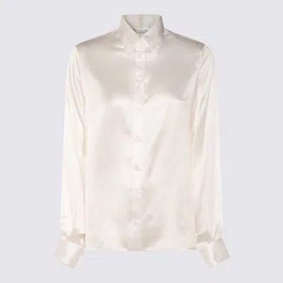 ELEVENTY ELEVENTY WHITE SILK SHIRT