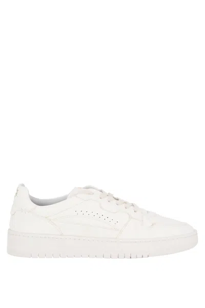 Eleventy White Super Soft Deerskin Leather Sneakers