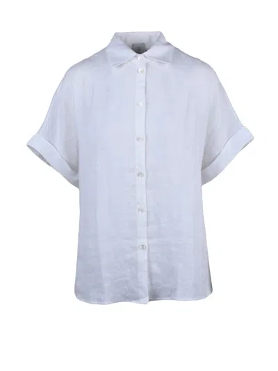 Eleventy White Women Linen Shirt