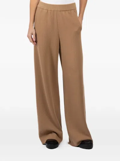 Eleventy Wide-leg Trousers In Brown