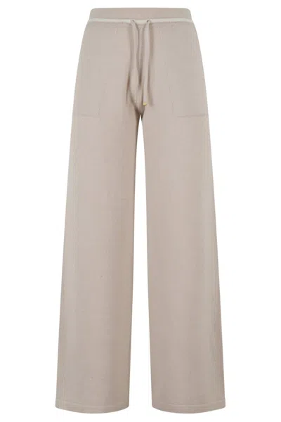 ELEVENTY WIDE-LEG WOOL JOGGER PANTS