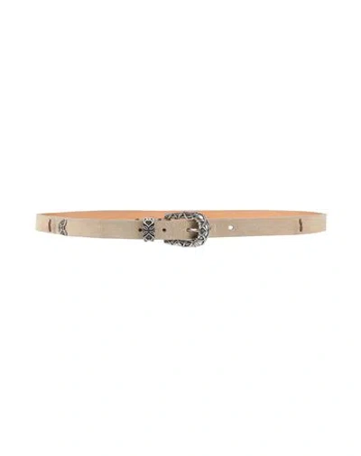 Eleventy Woman Belt Beige Size 34 Calfskin