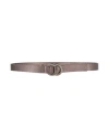 Eleventy Woman Belt Bronze Size 32 Leather In Yellow