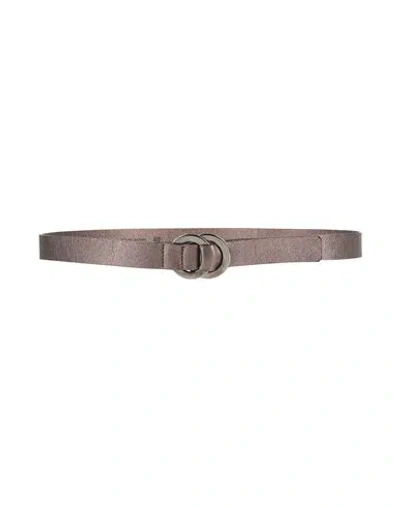 Eleventy Woman Belt Bronze Size 32 Leather In Yellow