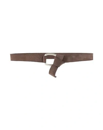 Eleventy Woman Belt Cocoa Size 32 Leather In Brown