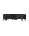 Eleventy Woman Belt Dark Green Size 36 Leather