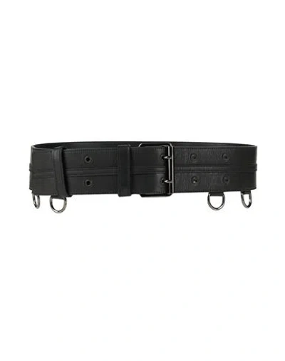 Eleventy Woman Belt Dark Green Size 36 Leather