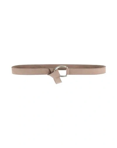 Eleventy Woman Belt Dove Grey Size 32 Leather