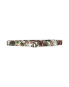 Eleventy Woman Belt Military Green Size M Cotton, Silk In Green