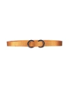 Eleventy Woman Belt Orange Size 32 Leather In Orange