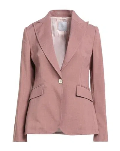 Eleventy Woman Blazer Antique Rose Size 2 Polyester In Pink