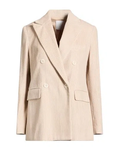 Eleventy Woman Blazer Beige Size 0 Cotton In Neutral