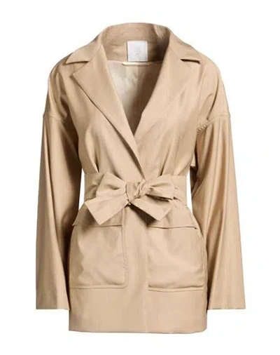 Eleventy Woman Blazer Beige Size 2 Wool, Elastane In Neutral