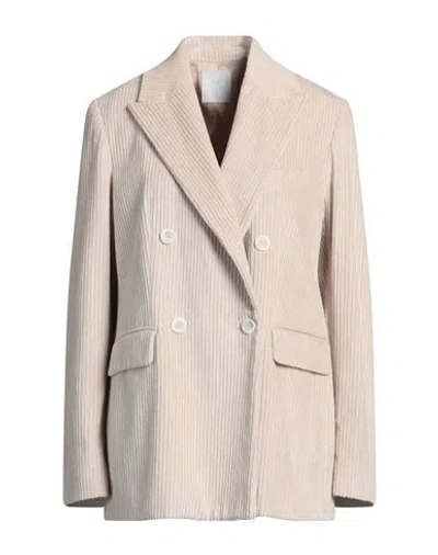 Eleventy Woman Blazer Beige Size 6 Cotton