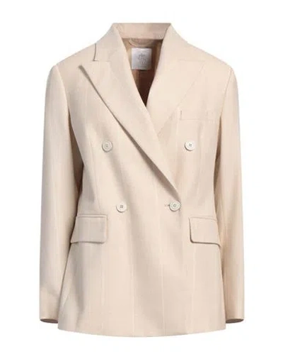 Eleventy Woman Blazer Beige Size 6 Wool In Neutral