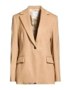 Eleventy Wool-blend Metallic Blazer In Nude
