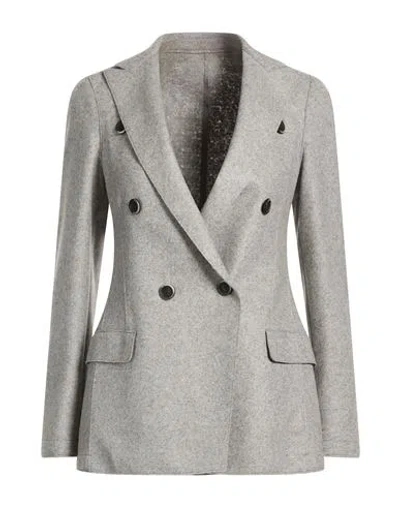 Eleventy Woman Blazer Grey Size 0 Wool, Polyamide In Gray