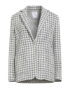Eleventy Woman Blazer Grey Size 2 Alpaca Wool, Cotton, Polyamide In Gray