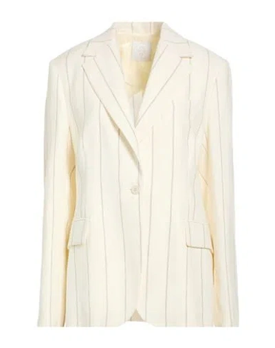 Eleventy Woman Blazer Ivory Size 0 Linen, Wool In White