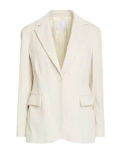 Eleventy Woman Blazer Ivory Size 4 Cotton In White