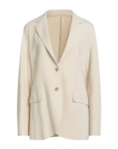 Eleventy Woman Blazer Light Grey Size 6 Viscose, Polyamide, Elastane In Neutral