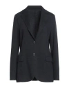 Eleventy Woman Blazer Midnight Blue Size 8 Wool, Cotton