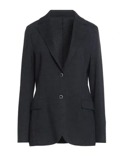 Eleventy Woman Blazer Midnight Blue Size 8 Wool, Cotton