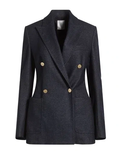 Eleventy Woman Blazer Navy Size 2 Wool, Cotton, Cashmere, Elastane