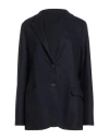 Eleventy Woman Blazer Navy Size 6 Wool, Polyamide In Blue