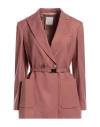 Eleventy Woman Blazer Pastel Pink Size 2 Wool, Elastane