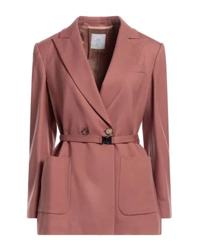 Eleventy Woman Blazer Pastel Pink Size 2 Wool, Elastane