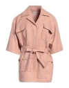 Eleventy Woman Blazer Salmon Pink Size 4 Cotton, Ramie