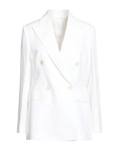 Eleventy Woman Blazer White Size 2 Linen