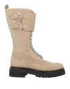 Eleventy Woman Boot Beige Size 9 Leather In Nude