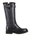 Eleventy Woman Boot Black Size 8 Leather In Black