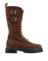 Eleventy Woman Boot Brown Size 7 Leather In Brown