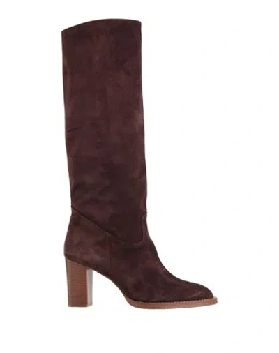 Eleventy Woman Boot Cocoa Size 9 Soft Leather In Multi
