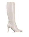 Eleventy Woman Boot Light Grey Size 9 Soft Leather