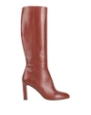 Eleventy Woman Boot Tan Size 9 Soft Leather In Brown