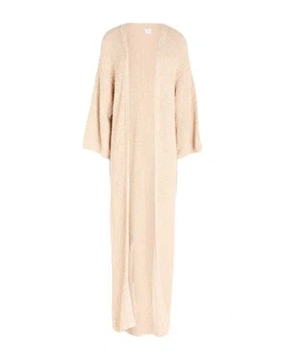 Eleventy Woman Cardigan Beige Size S Cotton, Polyamide In Neutral