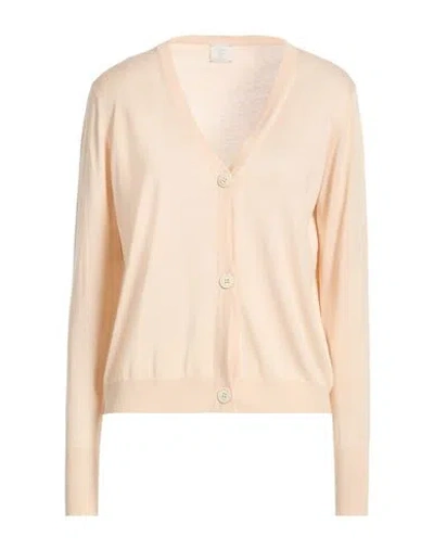 Eleventy Woman Cardigan Cream Size S Silk, Viscose In White