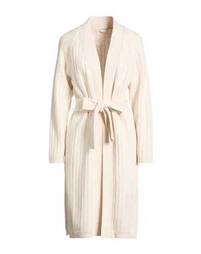 Eleventy Woman Cardigan Cream Size S Wool, Cashmere In Neutral