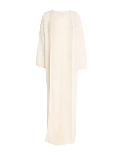 Eleventy Woman Cardigan Cream Size Xl Cotton, Polyamide In Neutral